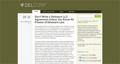 Desktop Screenshot of delawarellcblog.com